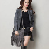 Bohemia Suede Tassel Shoulder Bag Crossbody
