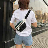 Canvas Banana Fanny Pack Waist Bag Women Waist Pack Phone Pouch