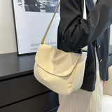 DIGERUI Solid Women Crossbody Bag Waterproof Nylon Shoulder Bag Ladies Handbag