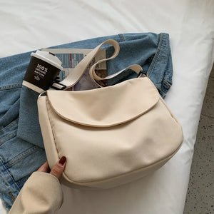 DIGERUI Solid Women Crossbody Bag Waterproof Nylon Shoulder Bag Ladies Handbag