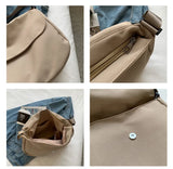 DIGERUI Solid Women Crossbody Bag Waterproof Nylon Shoulder Bag Ladies Handbag
