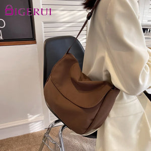 DIGERUI Solid Women Crossbody Bag Waterproof Nylon Shoulder Bag Ladies Handbag