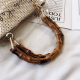 DIGERUI Transparent Shoulder Bag Clear Jelly Handbag Crossbody Bamboo Weave