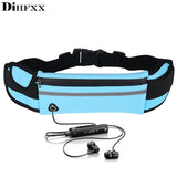 Waterproof Mini Fanny Pack USB Waist Bag Travel Phone Belt Bag