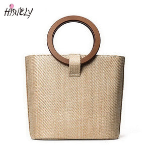 DIINOVIVO Bohemia Style Women's Summer Bags Straw Beach Bag
