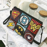 Rivet Clutch Bag Punk Handbag Envelope Leather Shoulder Bag