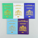 Netherlands Passport Cover Soft Pu Leather Purple Unisex Passport Case