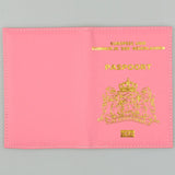 Netherlands Passport Cover Soft Pu Leather Purple Unisex Passport Case