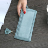 Women Leather Wallet Long Purse Mobile Phone Bag