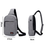 Canvas Chest Pack Single Shoulder Strap Bags Casual Travel Pack