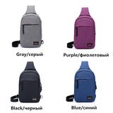 Canvas Chest Pack Single Shoulder Strap Bags Casual Travel Pack