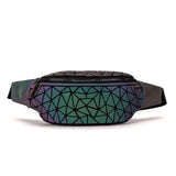 Luminous Holographic Waist Pack for Women