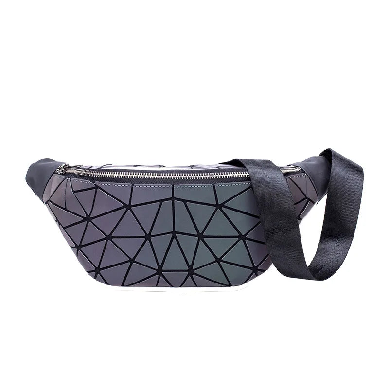 Holographic Reflective Waist Pack for Women