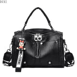 DIXI Shoulder Crossbody Bag Casual Handbags Small Lightweight PU Leather
