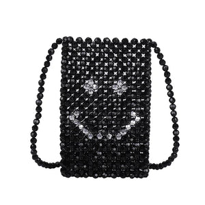 DIY Pearl Bag Change Mobile Phone Bag Single Shoulder Messenge