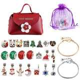 DIY Beaded Bracelet Set Colorful Crystal Spacer Beads Pendant Kids