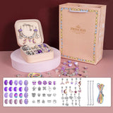 Girls Beaded Bracelet Set with Storage Box European Large H