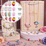 Girls Beaded Bracelet Set with Storage Box European Large H