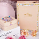 Girls Beaded Bracelet Set with Storage Box European Large H