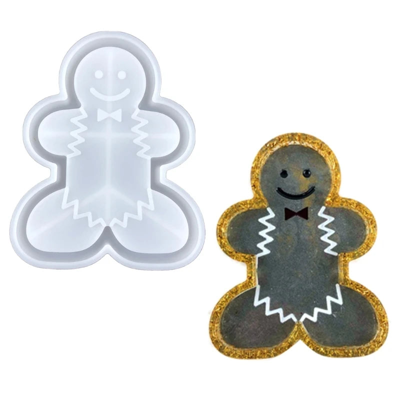 Christmas Silicone Resin Storage Tray Mould for Jewelry Coasters Candy