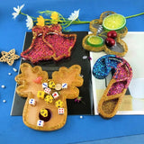 Christmas Silicone Resin Storage Tray Mould for Jewelry Coasters Candy