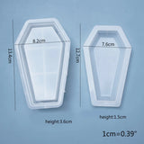Halloween Coffin Storage Box Mirror Silicone Mold