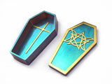 Halloween Coffin Storage Box Silicone Mold for Resin