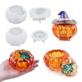 Epoxy Resin Mould Halloween Pumpkin Storage Case Mold Indoor Ornaments