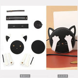 DIY Round Cat Drawstring Handbag Base Bag Making Parts LL005