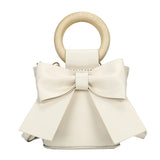 DIY Material Wrapped Hand-Sewn Bow Bucket Bag