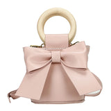 DIY Material Wrapped Hand-Sewn Bow Bucket Bag