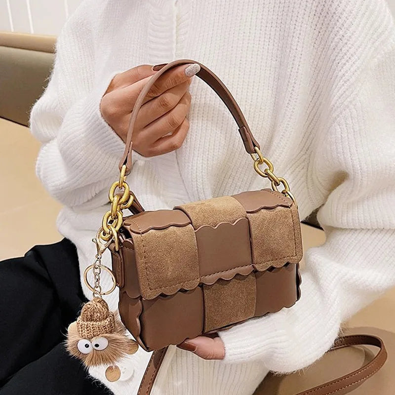 DIY Material Bags Weaving Handbags Retro Crossbody Bags Self Small