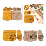 DIY Knitting Bag Cover PU Leather Adjustable Strap Purse Accessory