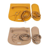 DIY Knitting Bag Cover PU Leather Adjustable Strap Purse Accessory
