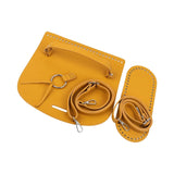 DIY Knitting Bag Cover PU Leather Adjustable Strap Purse Accessory