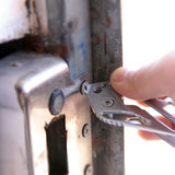 Compact Key Wallet Carabiner Keychain Stainless Steel Clip