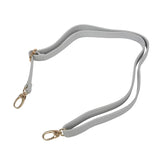 Adjustable Leather Bag Strap Handle Cross Body 140*2cm Gray