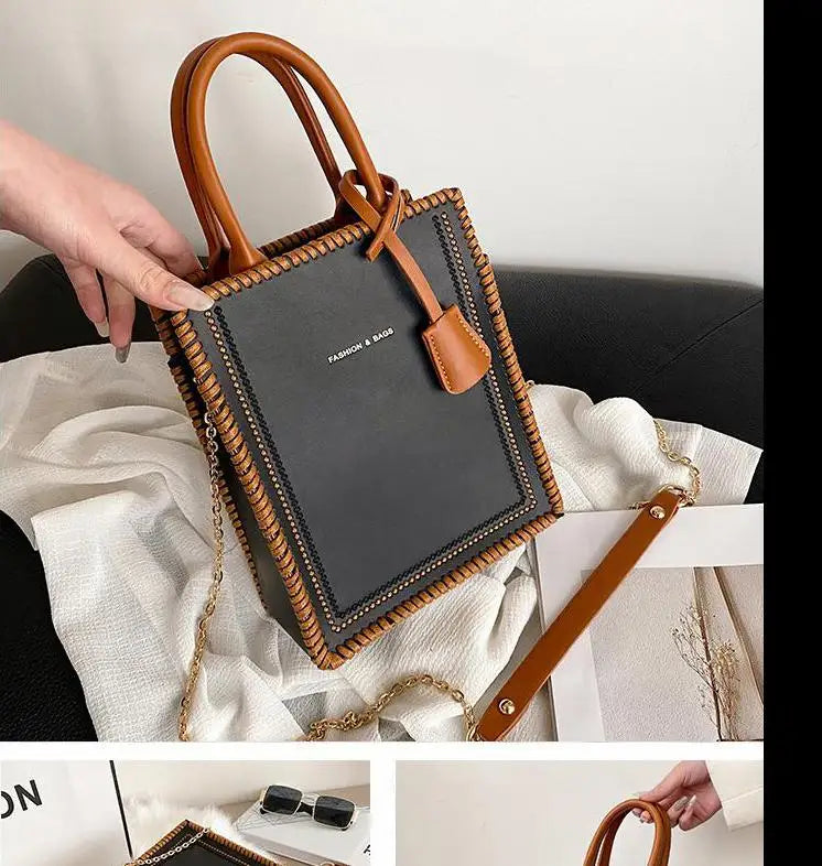 DIY Shoulder Bag Women Tote Bag Retro Messenger Bag