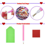 DIY Diamond Painting Wristlet Wallet Embroidery Cross Stitch Women Valentine