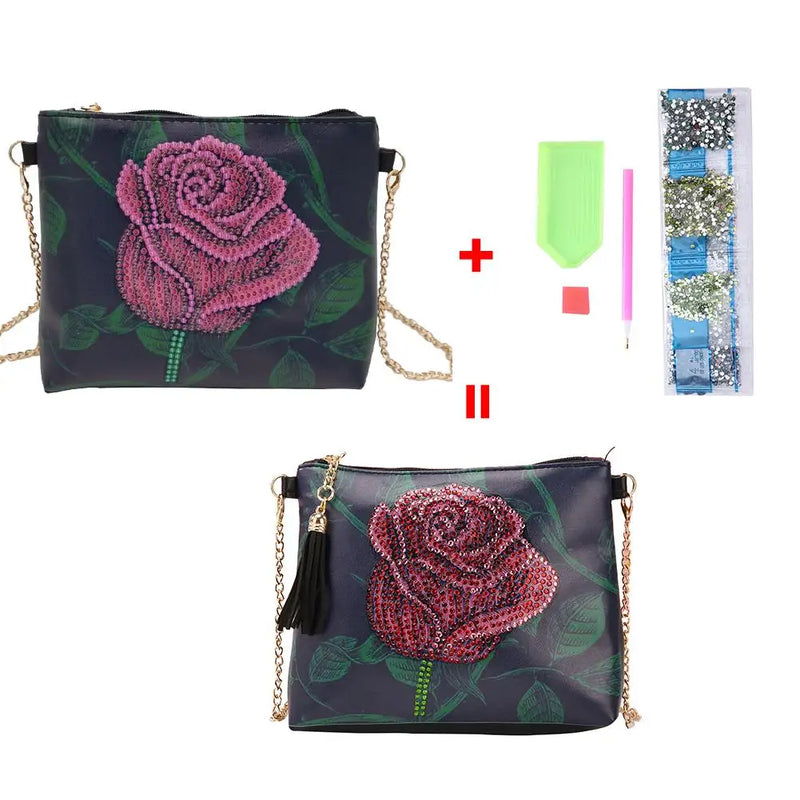 DIY Special Shaped Diamond Painting Wristlet Bag