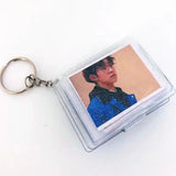 Mini Photo Album Key Chain Card Holder with Keychain