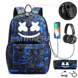 Waterproof Anti Theft Backpack for Teens USB Charging School Bag