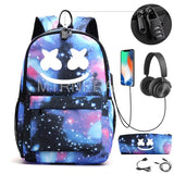 Waterproof Anti Theft Backpack for Teens USB Charging School Bag