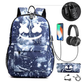 Waterproof Anti Theft Backpack for Teens USB Charging School Bag