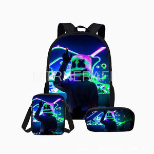 3Pcs Hot Game Theme Schoolbag for Teenagers