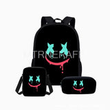 3Pcs Hot Game Theme Schoolbag for Teenagers