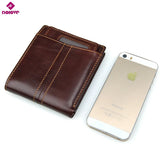 RFID Shielded Leather Wallet Anti-Scan D-735