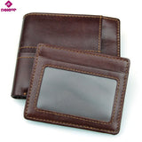 RFID Shielded Leather Wallet Anti-Scan D-735
