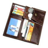 Arrival Leather Long Men's Wallet RFID Cash Holder