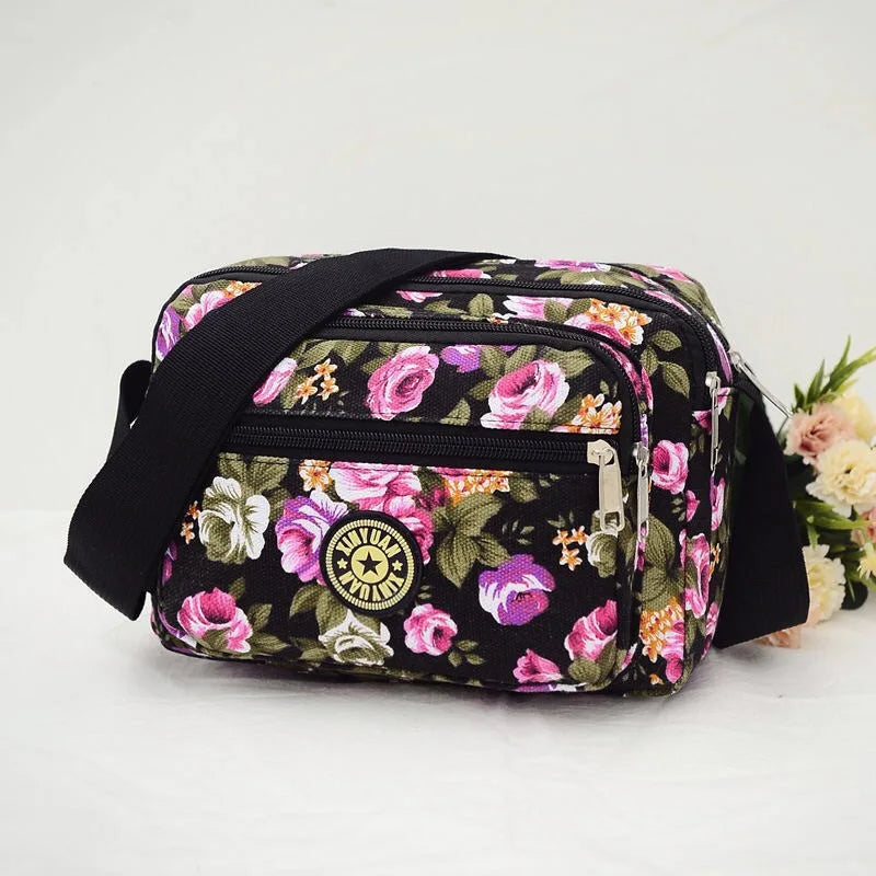 Canvas Straddle Bag Single Shoulder Bag Ladies Canvas Crossbody Bag